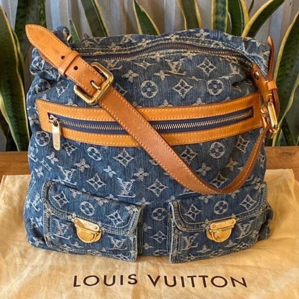 Louis Vuitton Denim Monogram Baggy Hobo